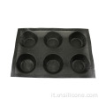 Pane hamburger 6 panini silicone stampi per panetteri